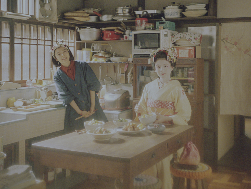 The main characters of the Japanese Drama The Makanai: Cooking for the Maiko House